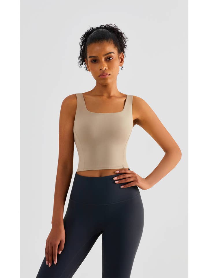 91thelabel - Wholesale Athletic Top - Women's - Grace U-Neck Molded Cup Tank Top15