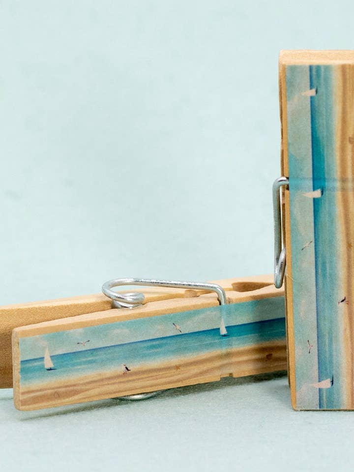 NEW Sailboats on the Sea Beach Ocean Snack Bag Chip Clips for wholesale by NanCBeeCreations