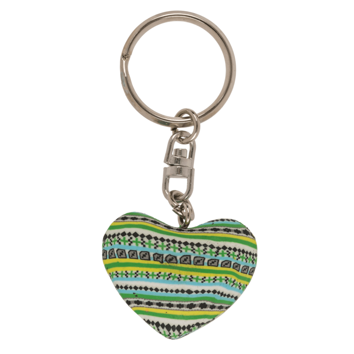 Out of the blue KG - Wholesale Keychain - Women's - Metal keychain, Clay Heart,3