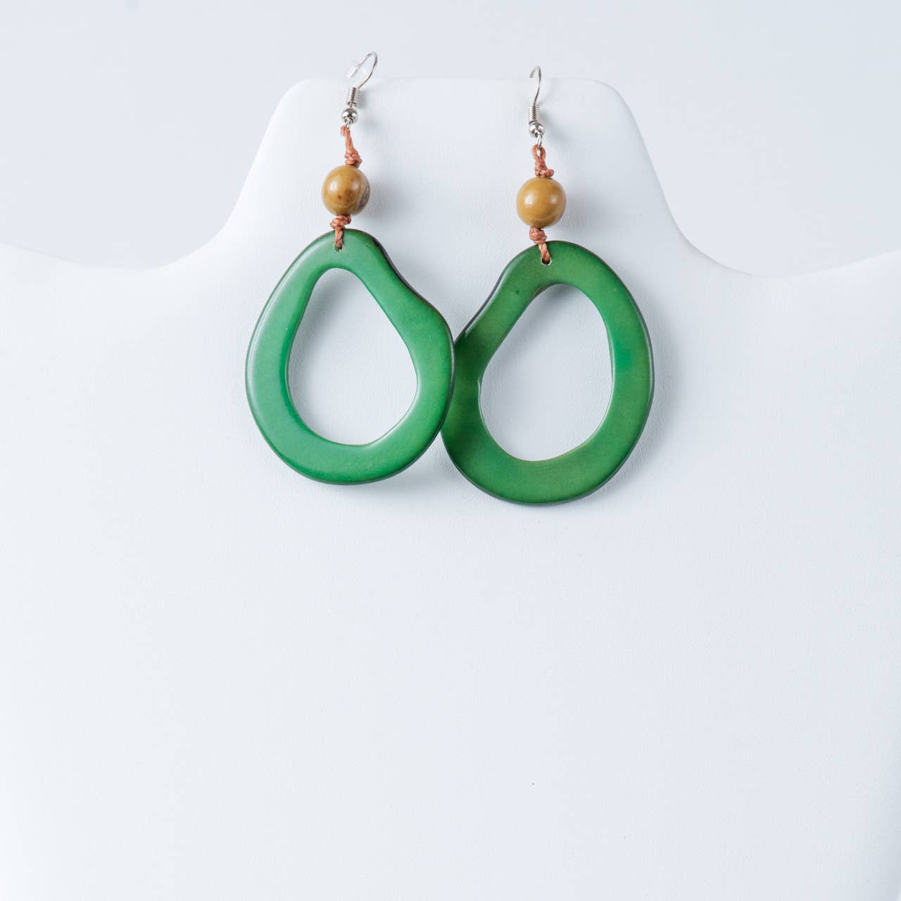 TaguArtsy - Wholesale Dangle Earrings - Alicia Tagua Oval Drop Earrings | Handmade & Lightweight 5