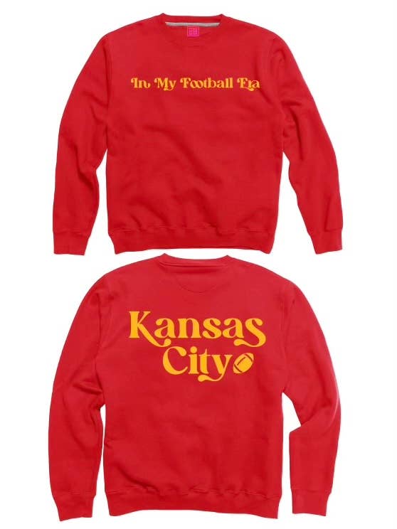 Nella mia era del calcio pacchetto felpa Kansas City Back per la vendita all'ingrosso da parte di Pink Dinosaur