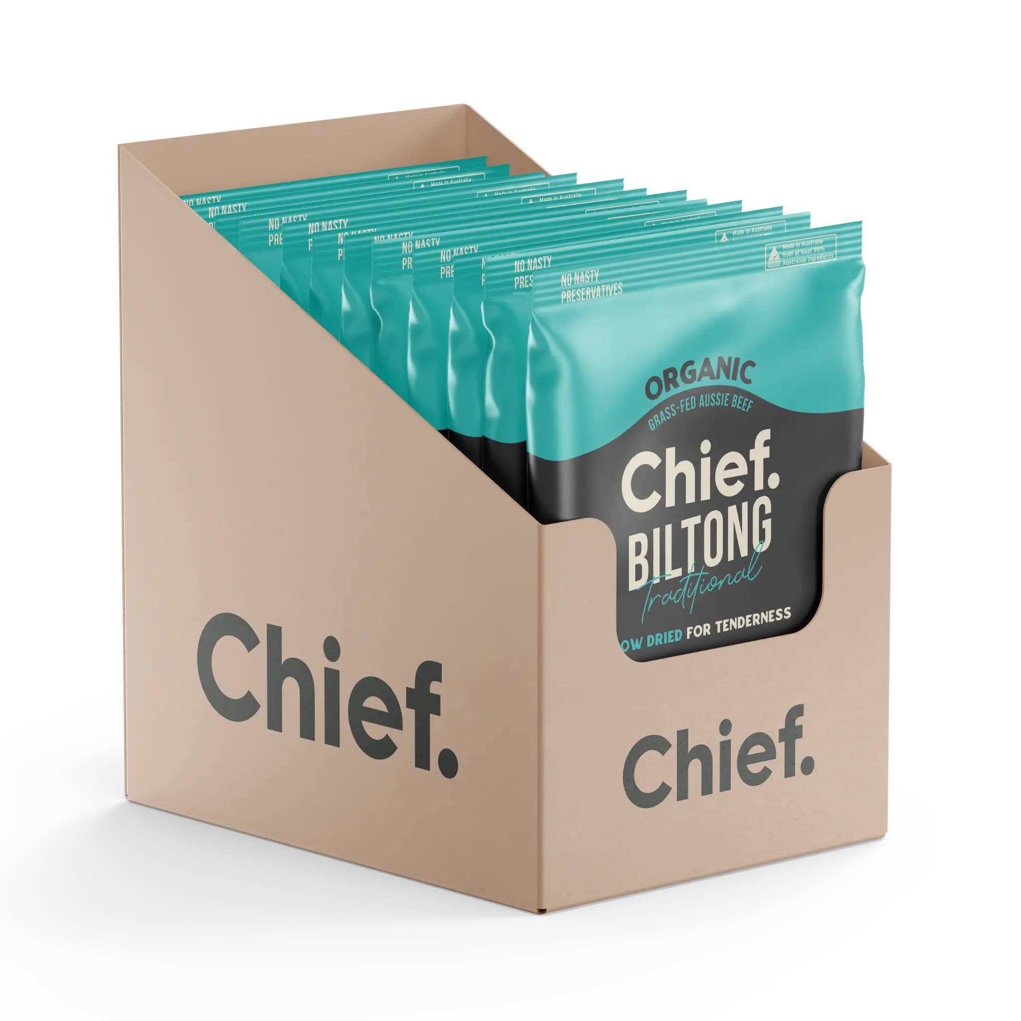 Chief Nutrition - Vente Viande séchée - Biltong Bio - Traditionnel