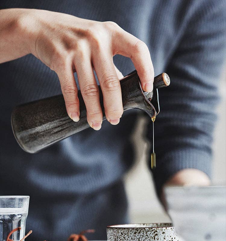 Gohobi （We cover U.S. import duties） - Venta al por mayor Dispensadores de aceite/vinagre - Botella de condimentos de cerámica japonesa Gohobi con cambio de horno5