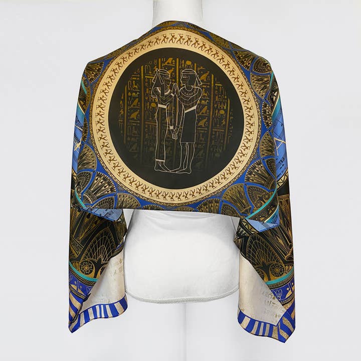 Aida Oblong Silk Scarf for wholesale by Opera Scarves