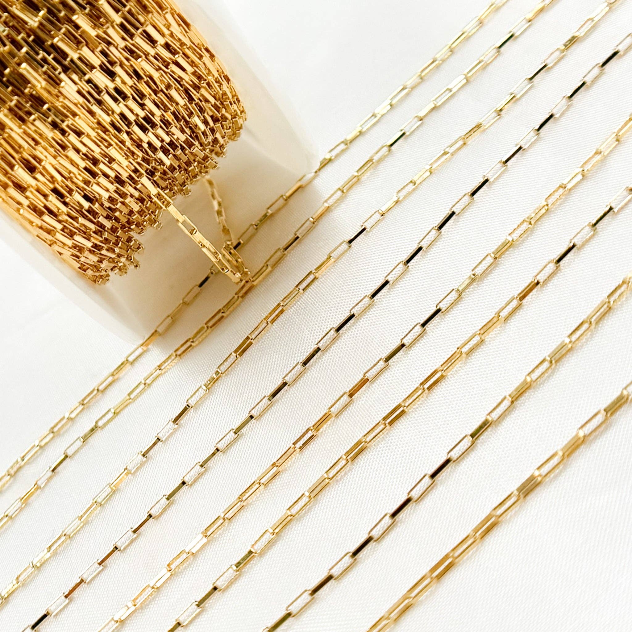 Tresor Jewelry Inc. - Wholesale Link & Chain Necklace - 1295GF. 14k Gold Filled Box Link Chain5