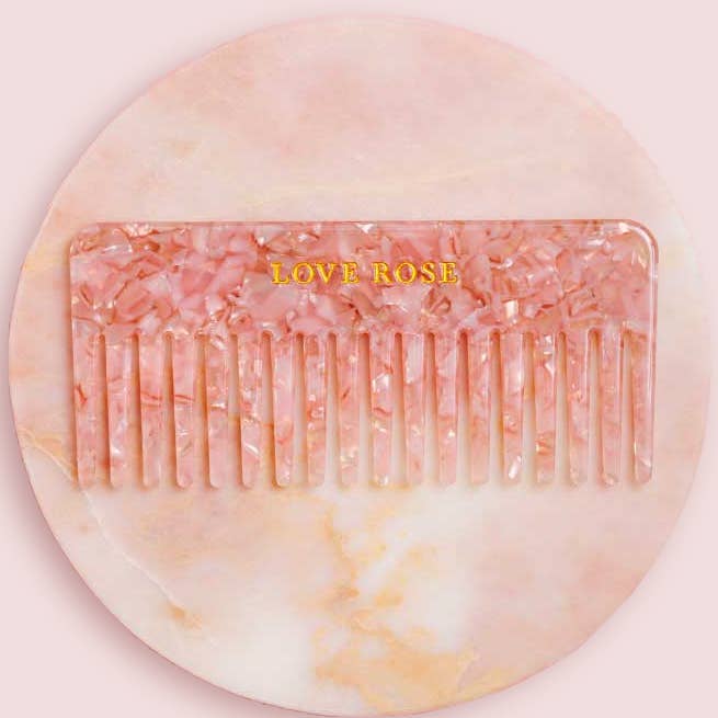 Rosa Haarkamm für den Großhandel von Love Rose Cosmetics