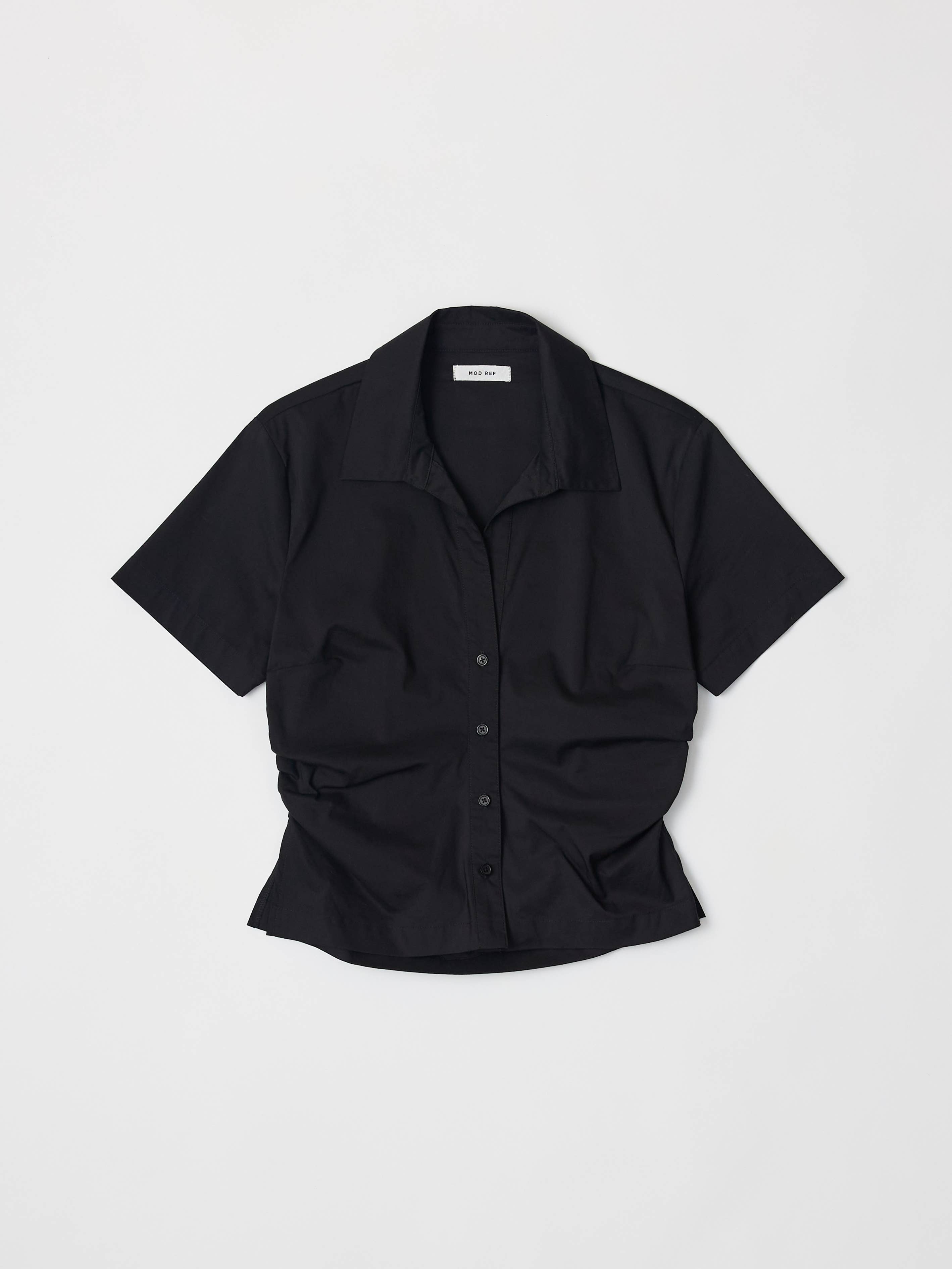 MOD REF - Wholesale Shirt - Women's - The Saxon Top | Short Sleeve Button-Down Shirt5