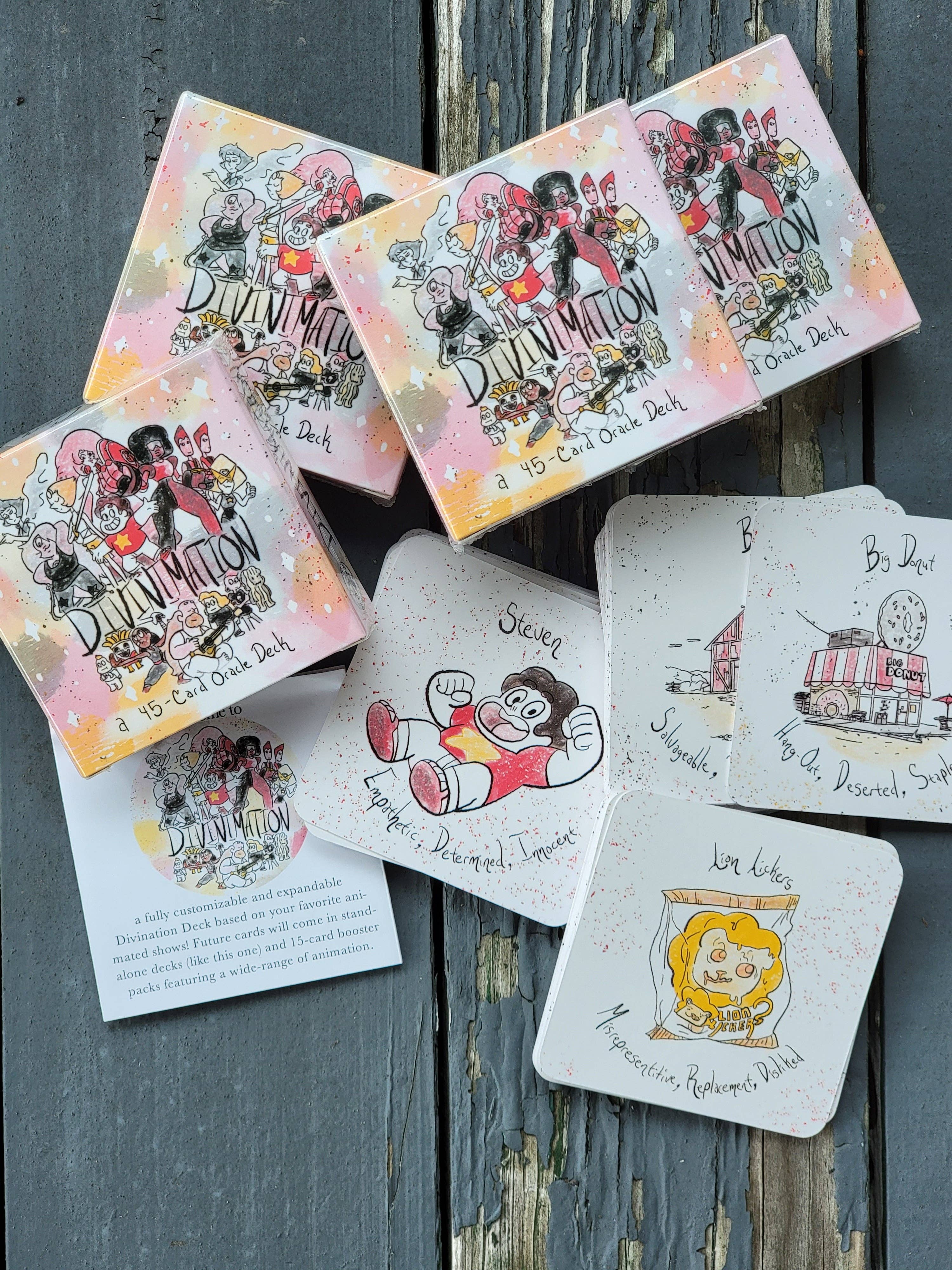 Quarter Press – Cartas de tarô por atacado – ADIVINHAÇÃO - The Crystal Gems Deck (independente ou combinável com a primeira temporada!)3