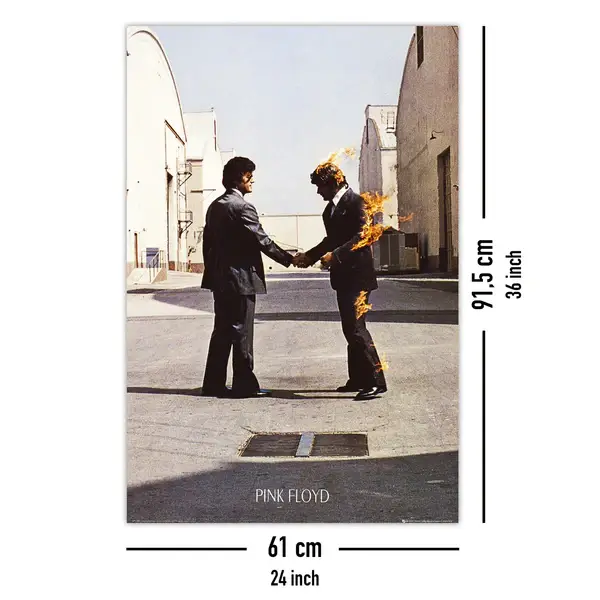 Close Up GmbH - Wholesale Poster - Pink Floyd Poster LP Cover Wish You Were Here 91.5 x 61 cm4