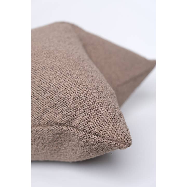 Twenty Third by Deanne - Wholesale Throw Pillow Cover - Boucle Pillow: Mud11