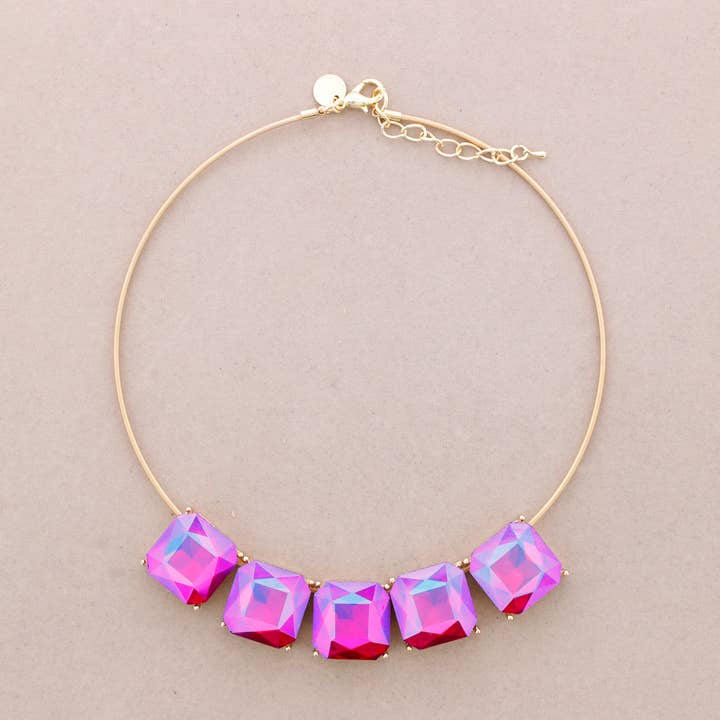 Crystal Metal Perle Halskæde for engroshandel hos Sonata