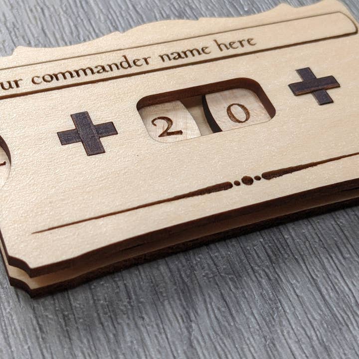 Chikai Shop - Wholesale Board Game - MTG Life counter, The wooden hit point counter1