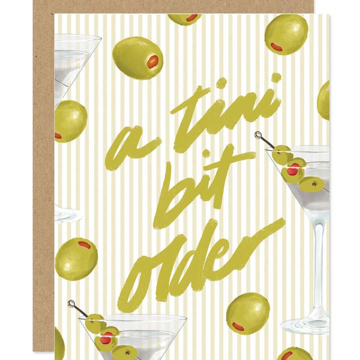 Maddon and Co - Wholesale Birthday Card - A Tini Bit Older Birthday Card