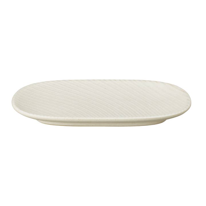 DENBY STONEWARE IMPRESSION CREAM ACCENT MEDIUM OBLONG for wholesale by Denby Brands
