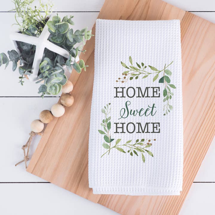 Canary Road - Wholesale Tea Towel - Home Sweet Home Kitchen Towel, Housewarming Dish Towel0