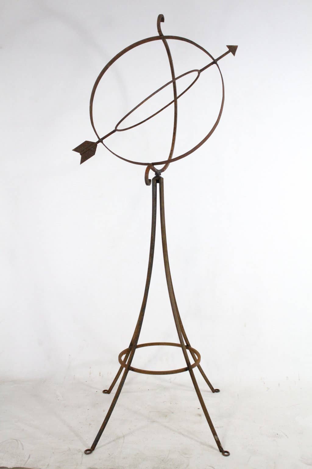 Garden Iron And More - Wholesale Outdoor Ornament/Decor - Globe Stand with Gazing Ball Sundial Design1