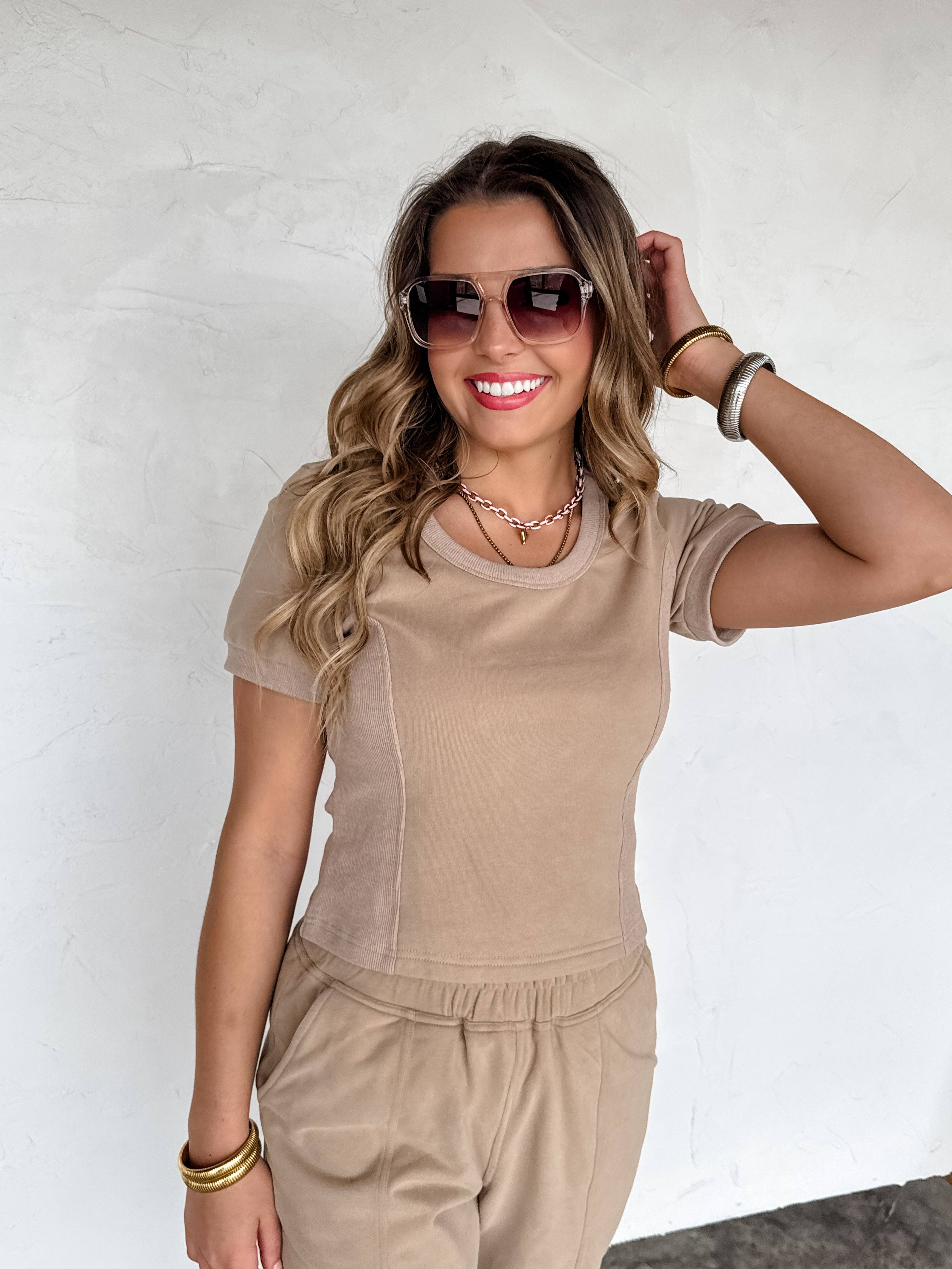 BLAKELEY - Wholesale Lounge Set - Women's - STAY IN CROP PANT SET12