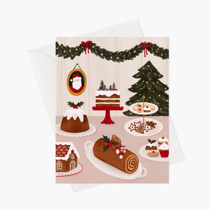 Réveillon - Carte de Noël pour la vente par Marie-Lise Illustration