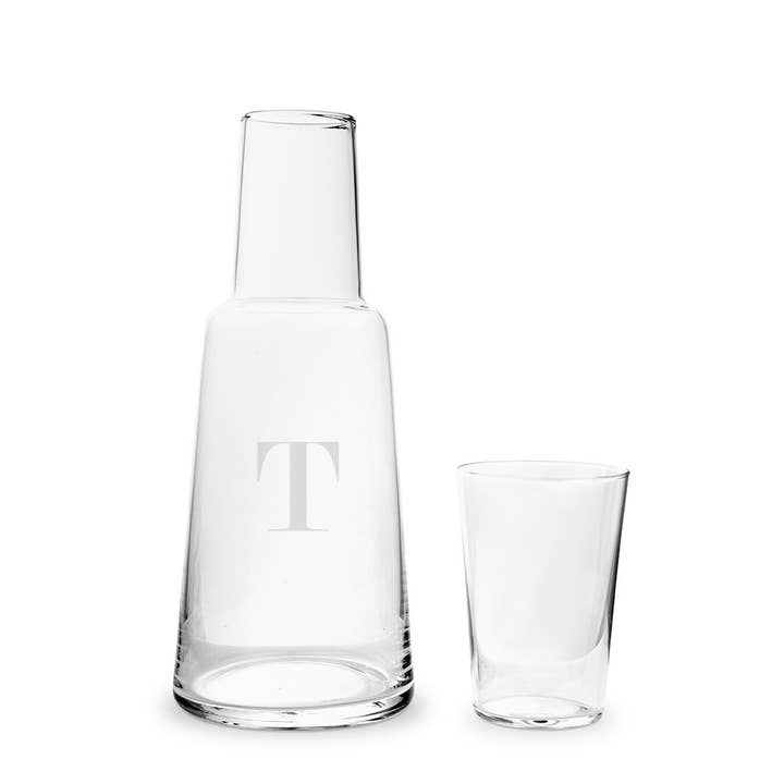 Weddingstar Inc. – Großhandel Karaffe – Wasserkaraffe und Glas-Set — traditionelles Monogramm