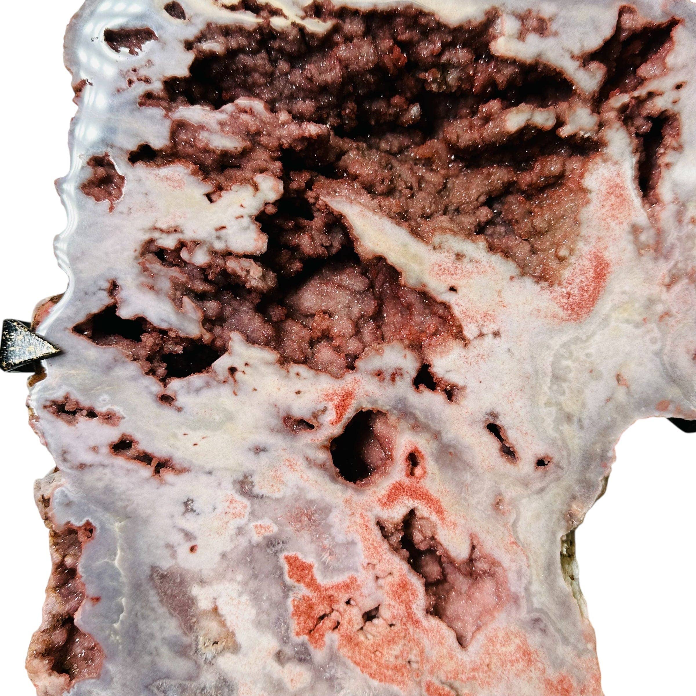 Rock Paradise - Wholesale Spiritual Stone/Crystal - Pink Amethyst Freeform Crystal on Gold and Black Stand6