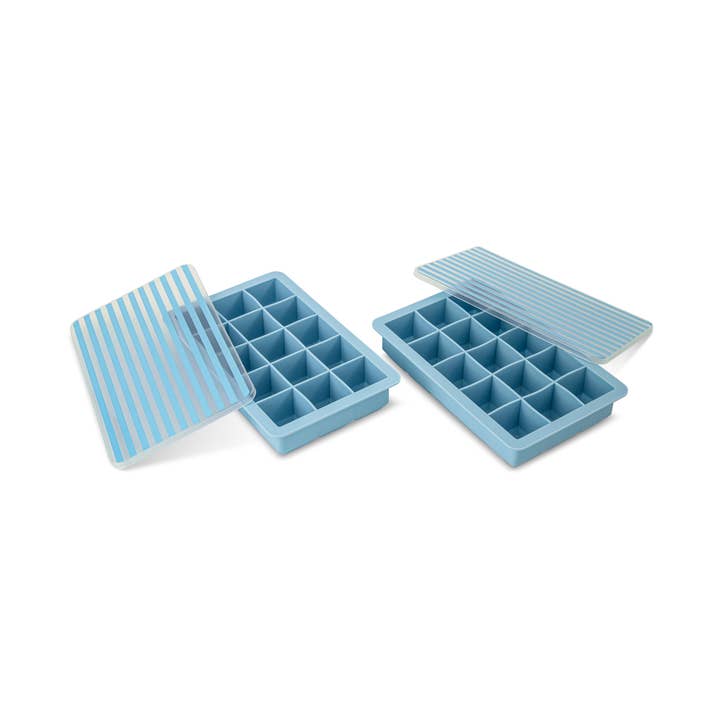 Core Home - Wholesale Ice Tray/Mold - 2pk Printed Lid/Cube Ice Tray - Stripe