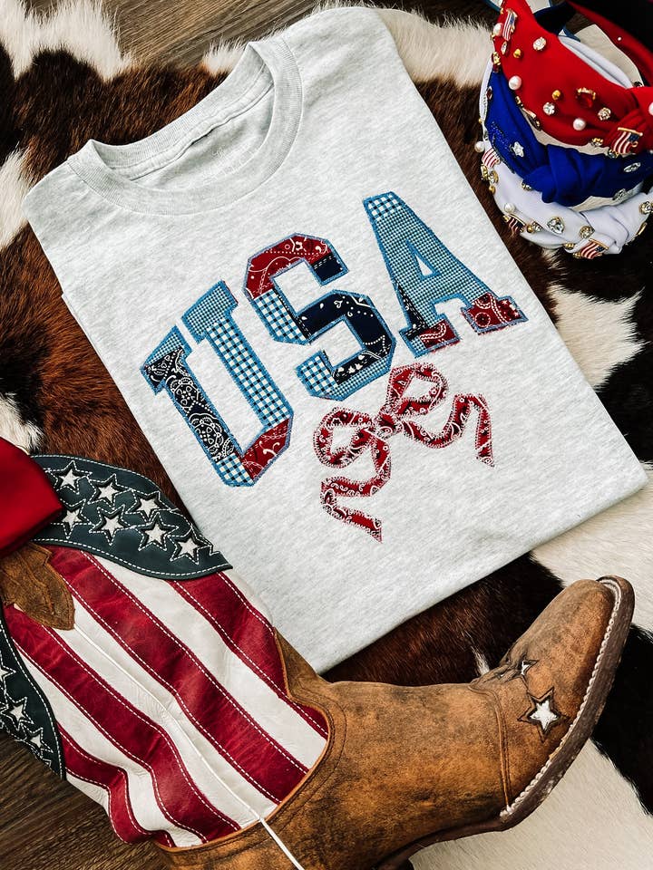 USA Quilted Coquette for wholesale by The White Stitch