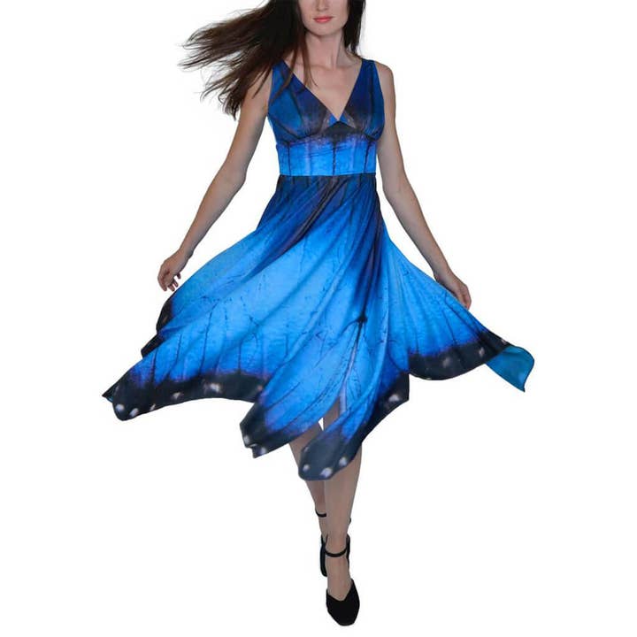 Blue Morpho Butterfly Dress for wholesale by Spiritex