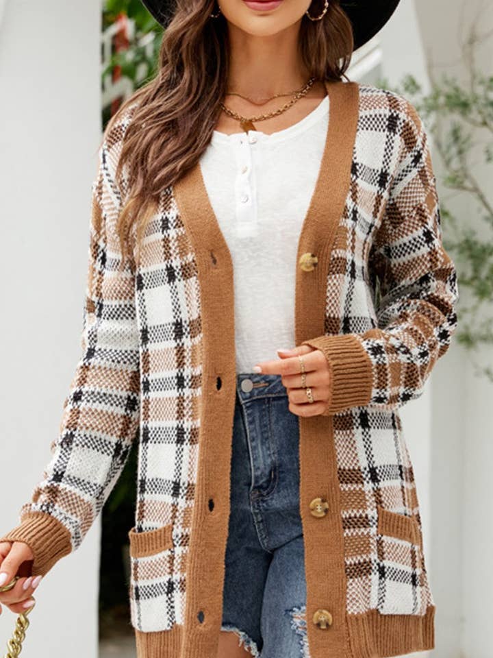 Lily Clothing - Wholesale Cardigan - Women's - WOMEN BOHEMIAN WESTERN AZTEC PATTERN CARDIGAN_CWOCAL02898