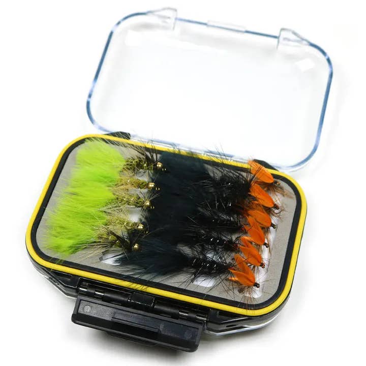 CANADA JME HEALTH NUTRITION CORP. – wholesale Sporttillbehör – ICERIO 32ST Flugfiske Flugor Wooly Bugger Streamer Våtfluga Öringfiske Bete Låda Redskap