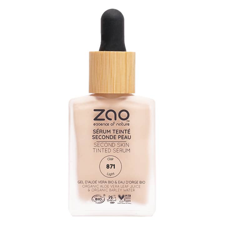 Zao Makeup - Wholesale Foundation - Second skin tinted serum *** Organic, Vegan, 100% natural2