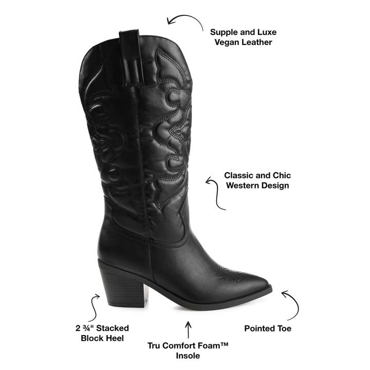 Journee - Wholesale Cowboy Boots - Women's - Journee Collection Women's Chantry Boot7