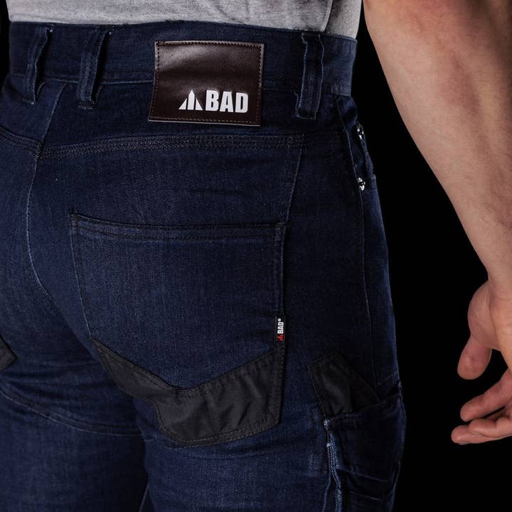 BAD WORKWEAR – wholesale Jeans - Herr – BAD ATTITUDE™ ARBETSJEANS I DENIM MED SMAL PASSFORM