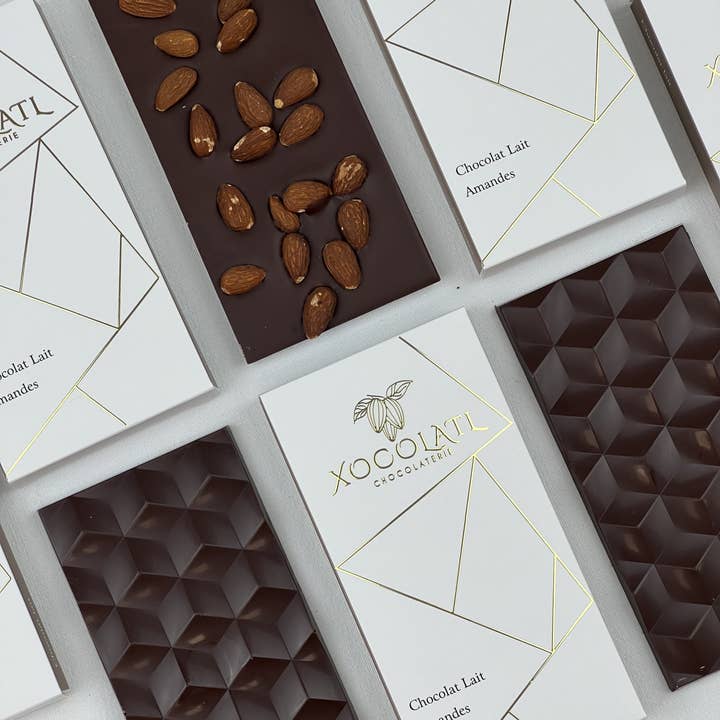 xocolatl - Wholesale Chocolate Bar - Milk chocolate almond bar