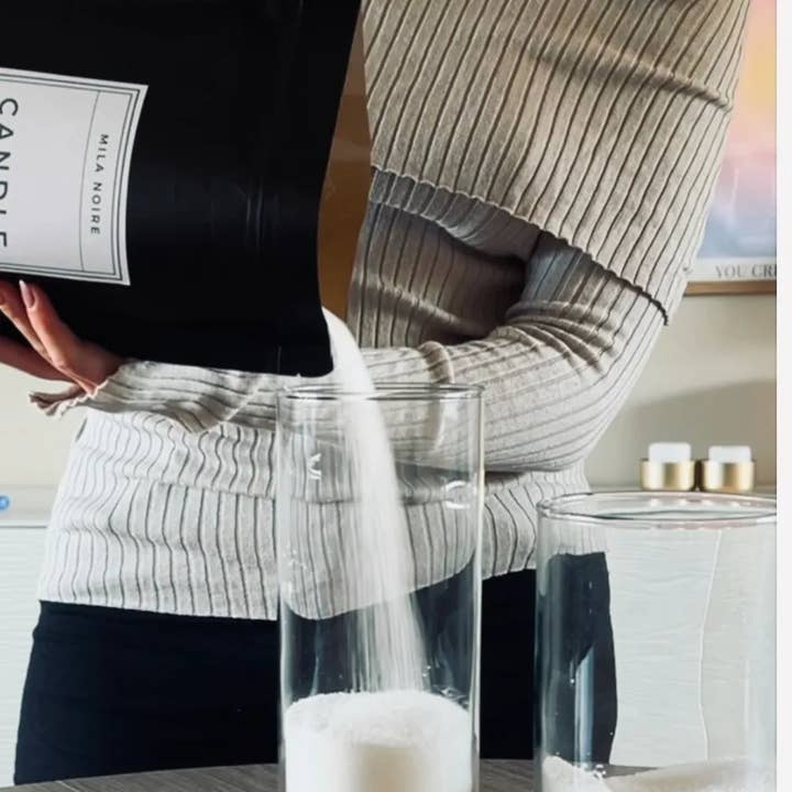 Mila Noire - Wholesale Jar/Filled Candle - Candle Sand - A Unique & Eco-Friendly Way to Make Candles1