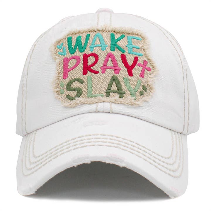 Your Fashion Wholesale - Wholesale Baseball Cap - Women's - Wake Pray Slay Hat3