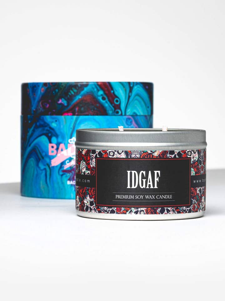 IDGAF 14oz for wholesale by Badass Candles