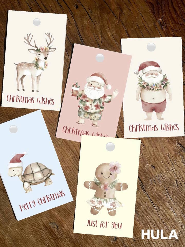 TAGS : Christmas Ho Ho Hula 2025 for wholesale by To & From Cards
