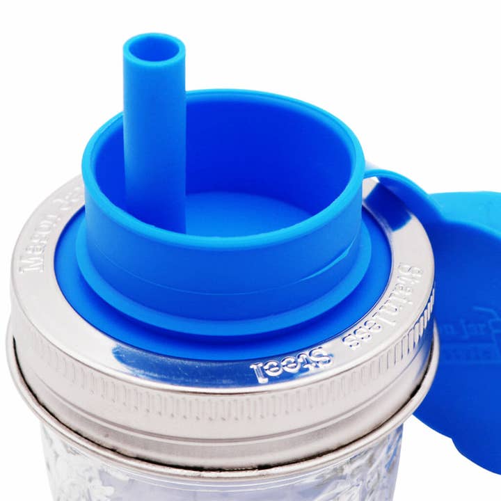 Mason Jar Lifestyle - Wholesale Drink Lids - Pop-Up Sippy Straw Leak Resistant Lids for Regular Mouth Mason Jars