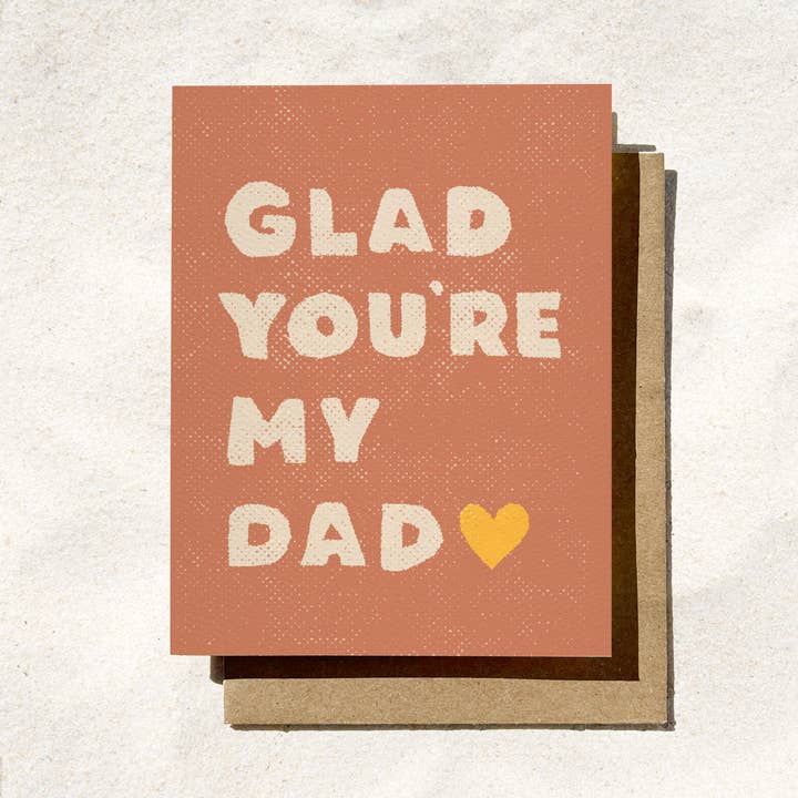 Daydream Prints - Wholesale Father's Day Card - Glad You're My Dad | Birthday Card for Dad | Dad Card