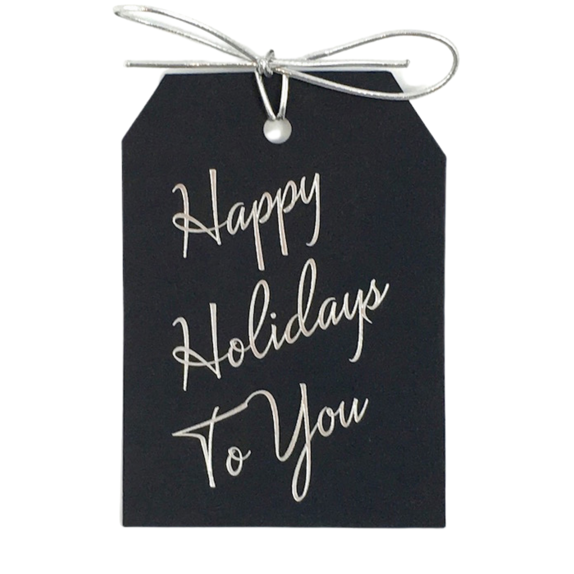 WowWordZ - Wholesale Gift Tag - Happy Holidays To You Silver Foil Gift Tags – Set of 102