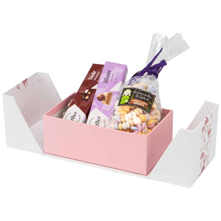 Deffrennes - Wholesale Gift Box - Iconic double opening white cardboard box 16x9.5x6 cm4