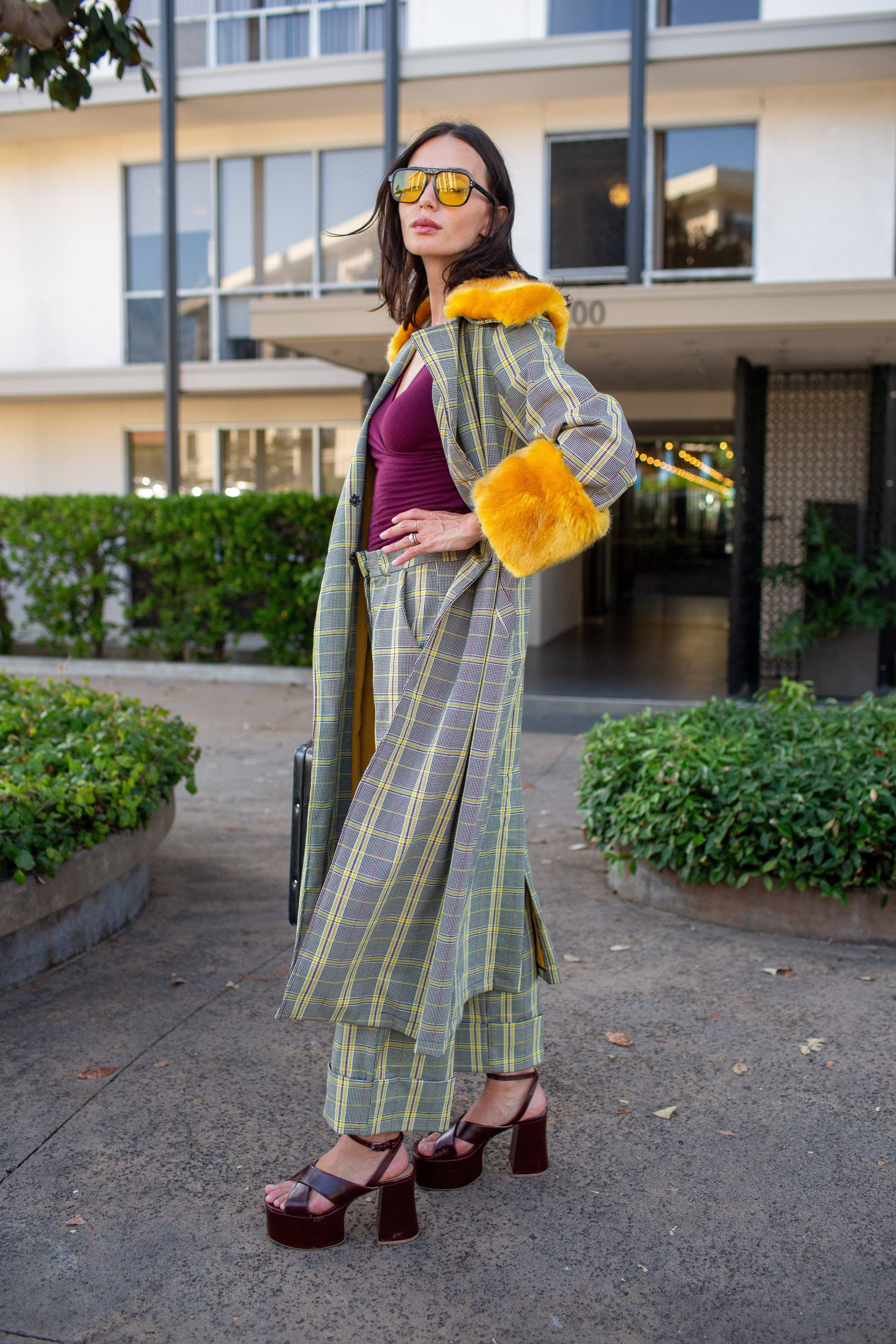 Jennafer Grace - Wholesale Coat - Women's - Eloise Coat In Marigold Glenn PRE-ORDER5