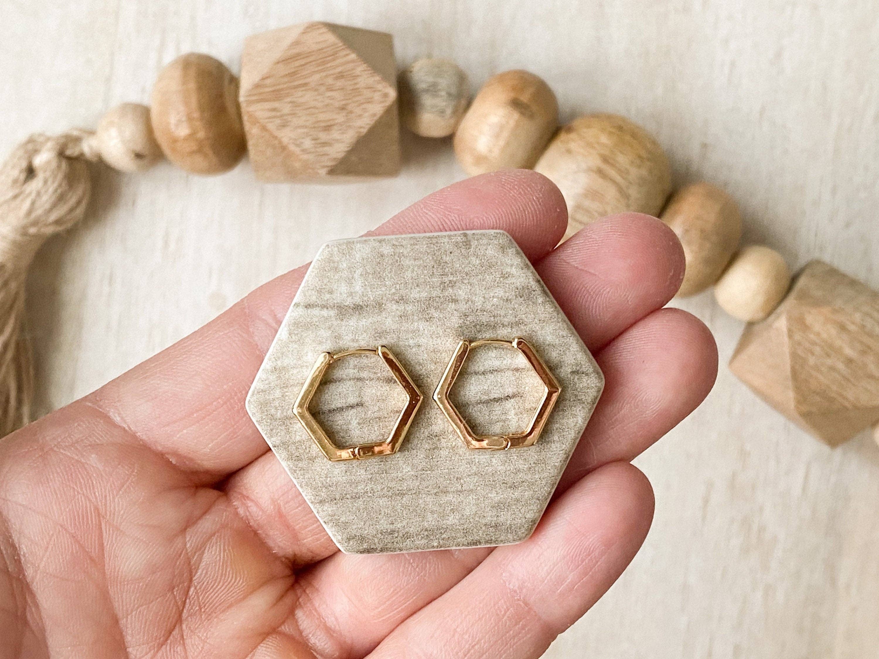 Agaveh girl - Wholesale Huggie Earrings - Hexi Huggies1