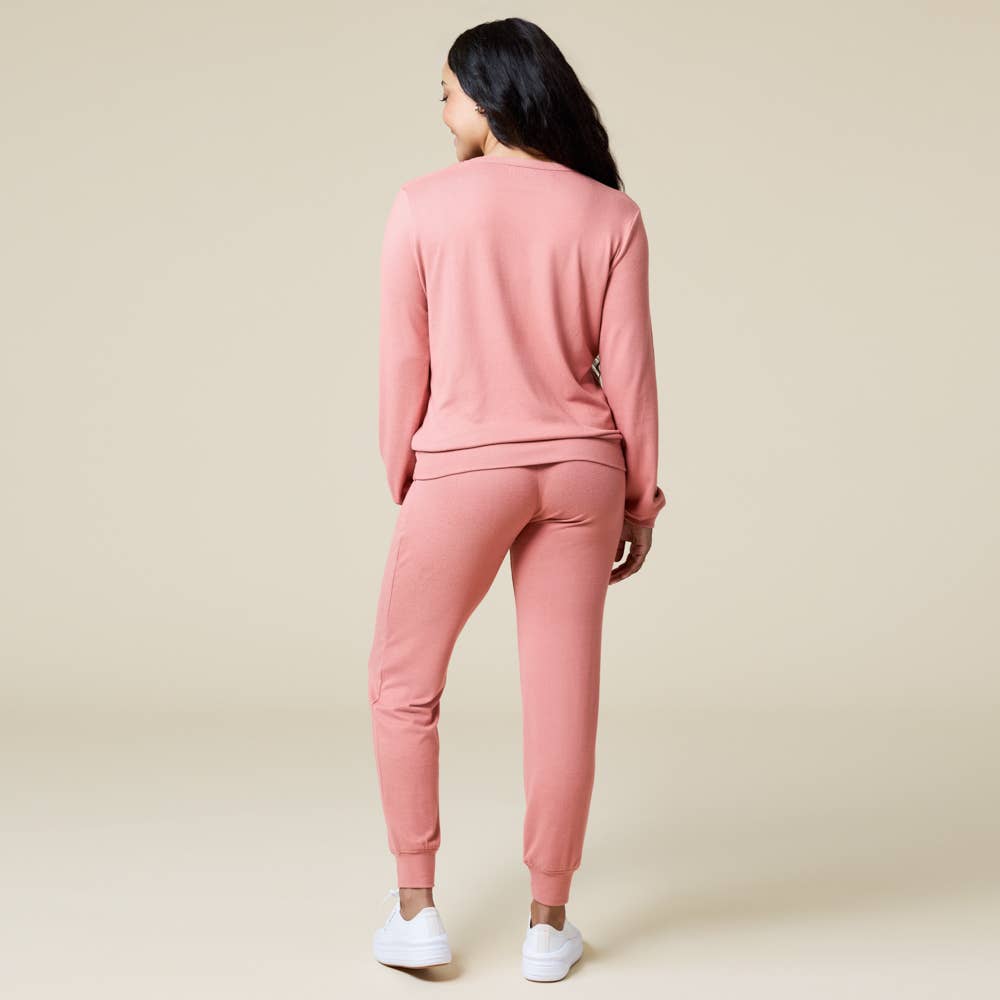 Softies - Wholesale Lounge Set - Women's - Women's Cloud Soft Dream Crew Neck Lounge Set - Oprah's Fave16