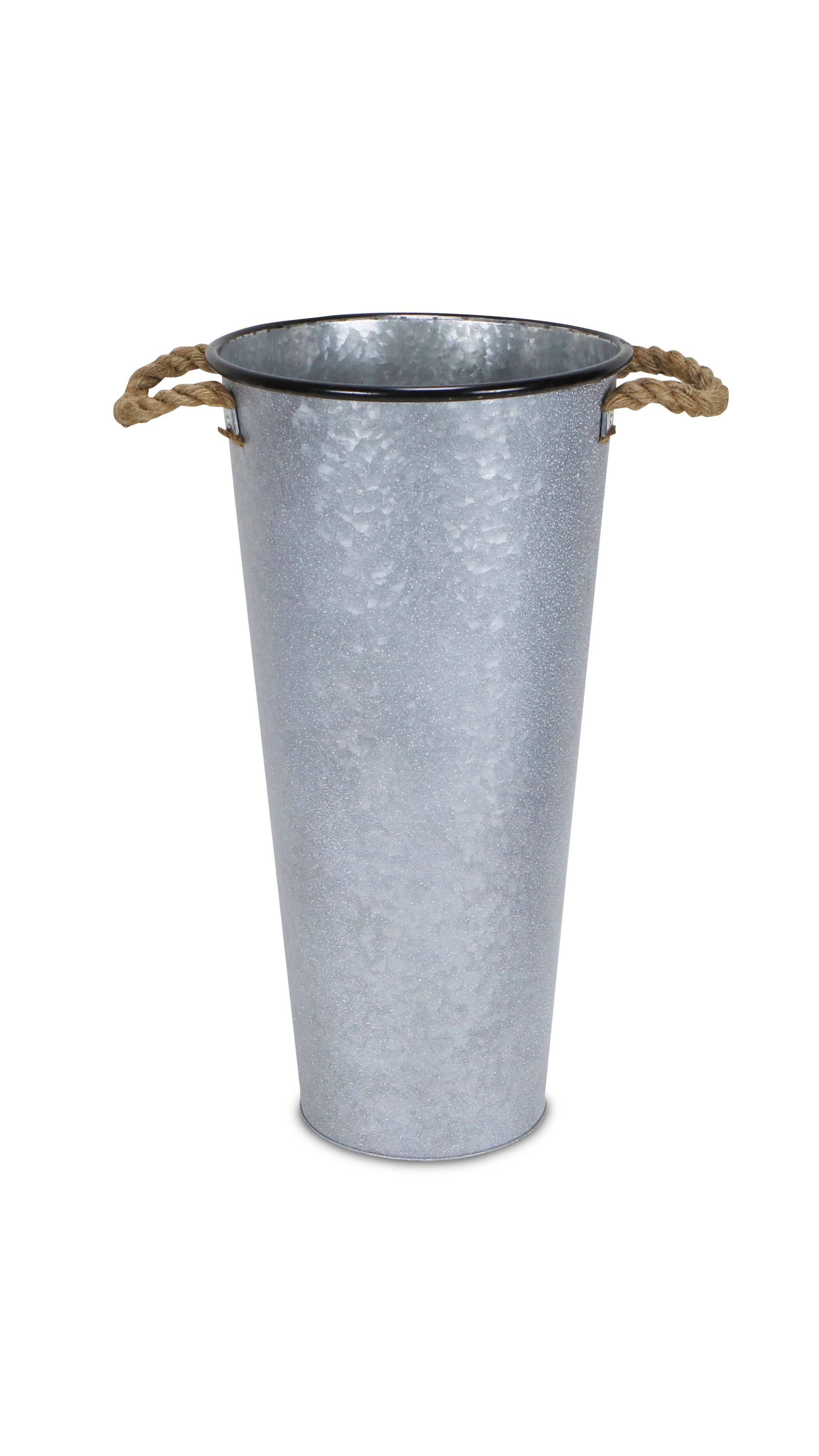 Cheungs Home Decor - Wholesale Bucket/Pail - Sylvie Galvanized French Style Bucket8