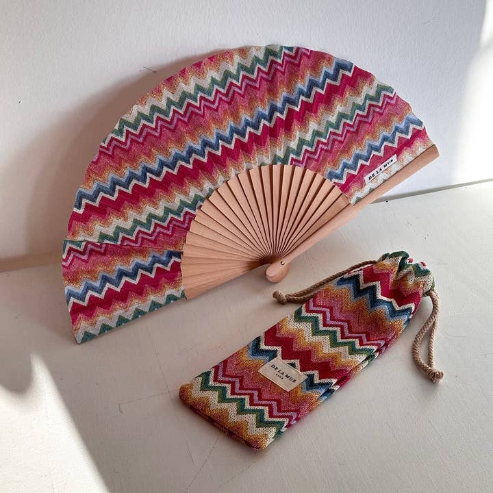 Fläkt med matchande fodral för wholesale av De La Mur