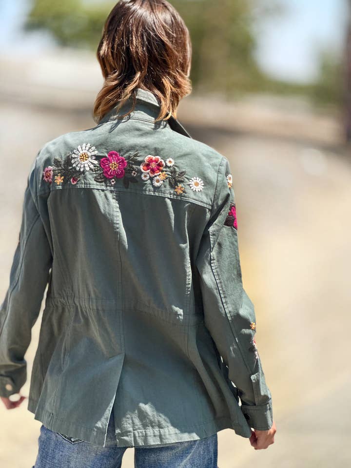 Army Camp Happy Jacket for wholesale on Faire1