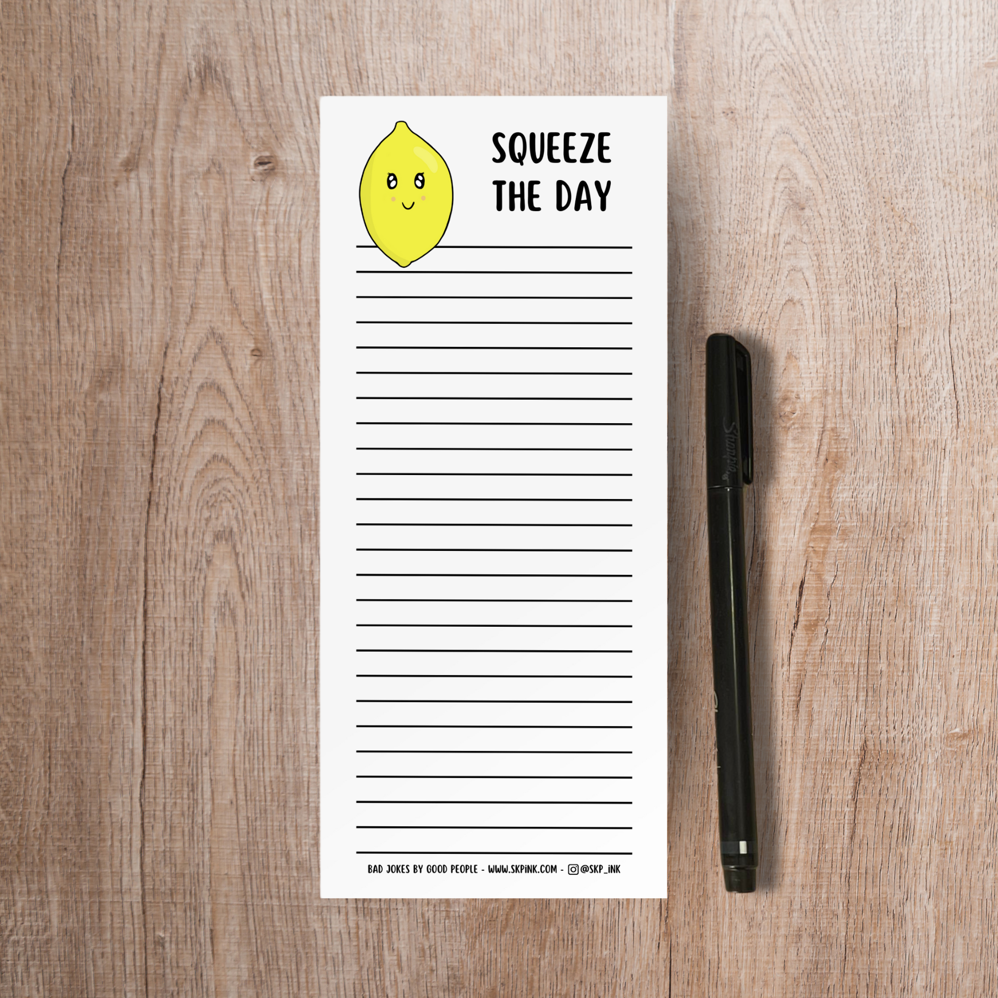 SKP ink - Vendita all'ingrosso Bloc notes - Divertente taccuino Lemon Pun | Squeeze the Day Stationery1