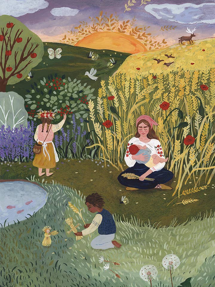 27 x 20cm Lammas Print for wholesale by tijanadraws