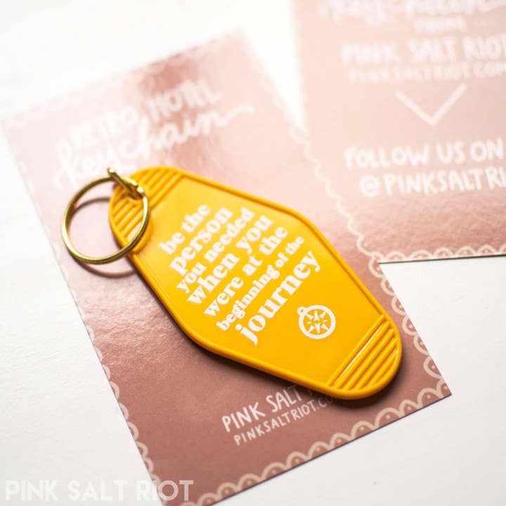 Pink Salt Riot - Wholesale Keychain - Women's - Retro Hotel Keychain - Be Who You Needed4